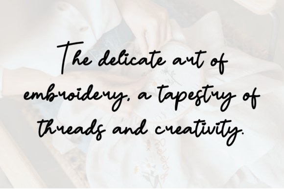 Embroidery Font - Preview 2