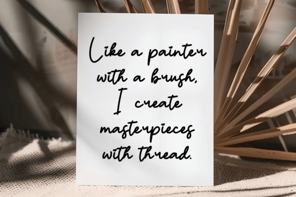 Embroidery Font - Preview 4