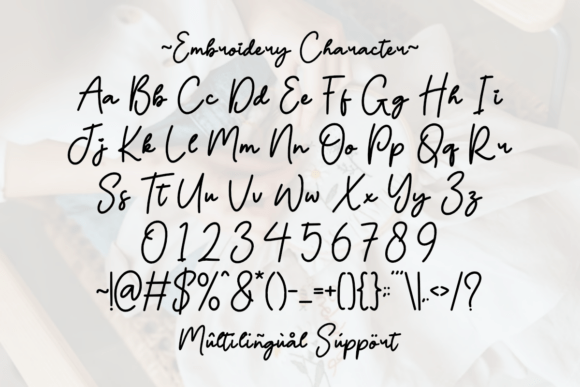 Embroidery Font - Preview 5
