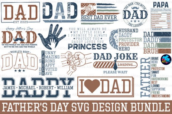 Father's Day SVG Design Bundle Graphic Crafts By ABStore