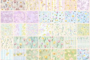 Floral Bloom Seamless Digital Papers Graphic by Wonders Artist ...