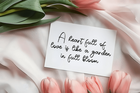 Hearts Font - Preview 3