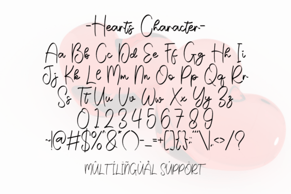 Hearts Font - Preview 5