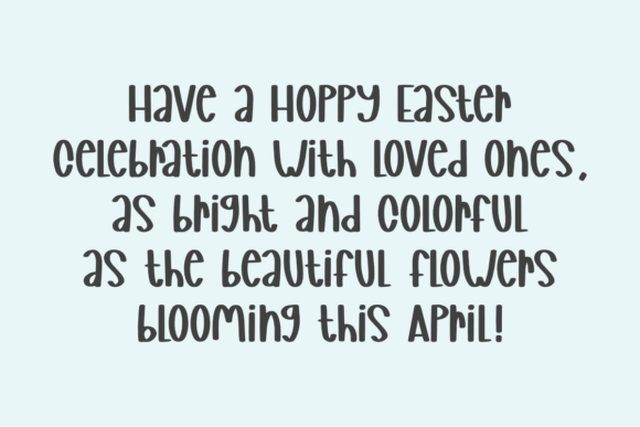Hoppy Easter Font PNG with transparent background - Preview 1