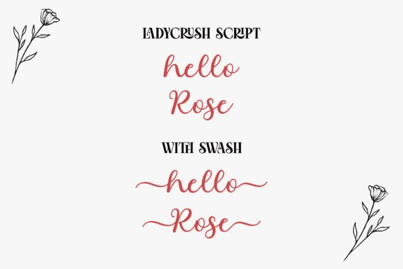 Lady Crush Font PNG with transparent background - Preview 1