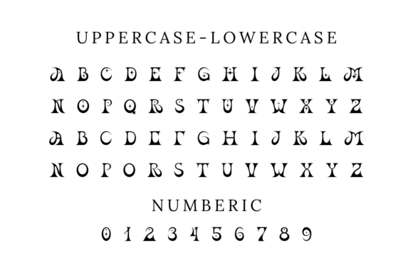 Neon Moon Font PNG with transparent background - Preview 1