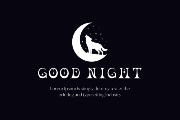 Neon Moon Font PNG with transparent background - Preview 2