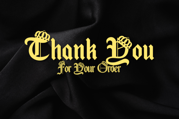 Queen Old English Font PNG with transparent background - Preview 2