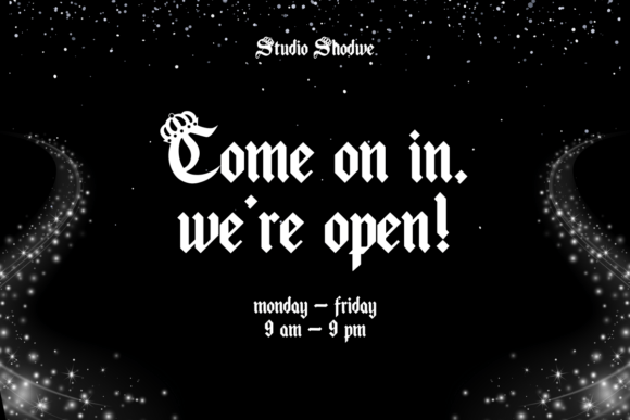 Queen Old English Font PNG with transparent background - Preview 3