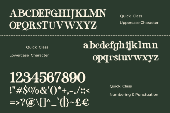 Quicky Class Font PNG with transparent background - Preview 6