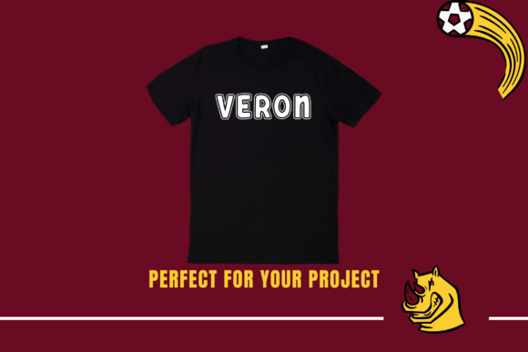 Quirky Varsity Font PNG with transparent background - Preview 2