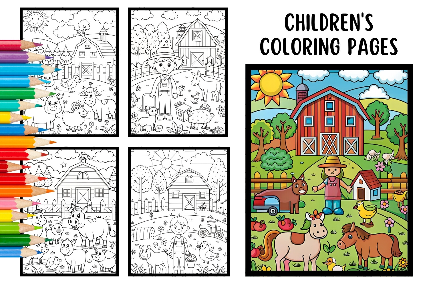 19+ Children's Coloring Pages Books Kids