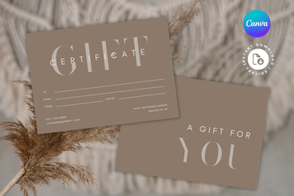 Boho Gift Certificate Template