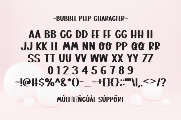 Bubble Peep Font - Preview 5