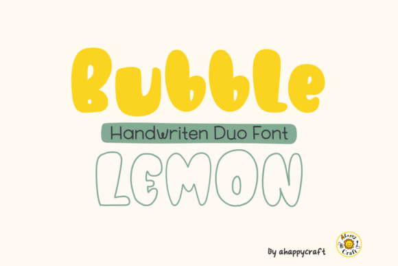 Bubble Lemon Font - Preview 2