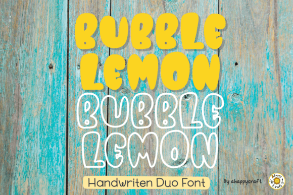 Bubble Lemon Font - Preview 1
