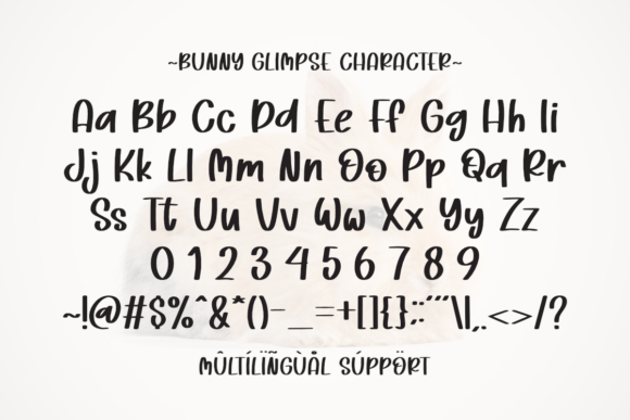Bunny Glympse Font - Preview 5