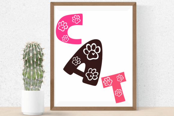 Cat Animal Font - Preview 4