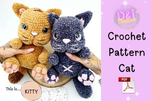 Cat Cute Crochet Pattern Amigurumi Pdf