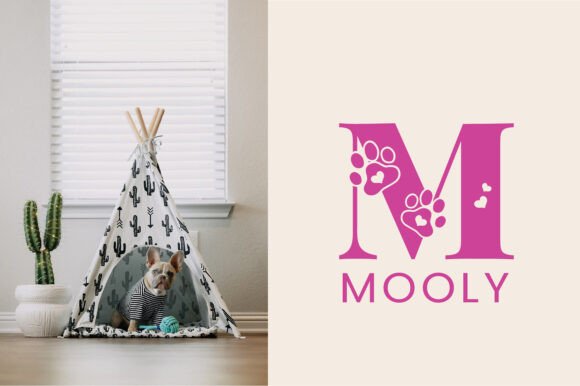 Dog Paw Inside Font PNG with transparent background - Preview 1