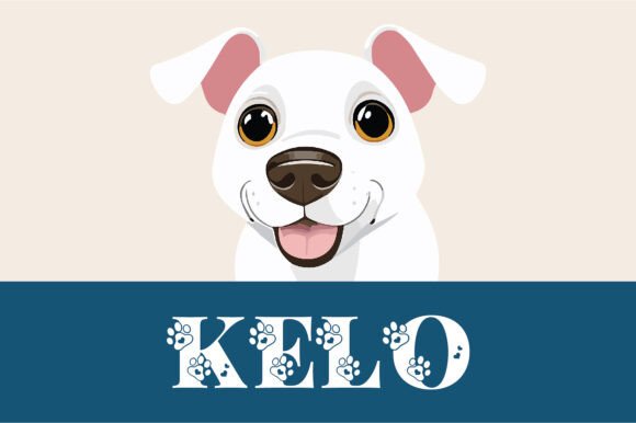 Dog Paw Inside Font PNG with transparent background - Preview 2