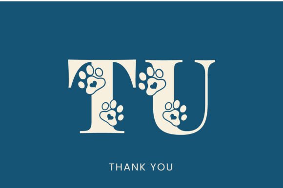 Dog Paw Inside Font PNG with transparent background - Preview 5