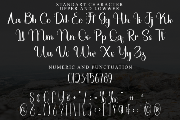 Flowers Park Font PNG with transparent background - Preview 4