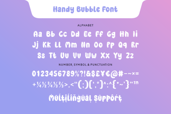 Handy Bubble Font - Preview 5