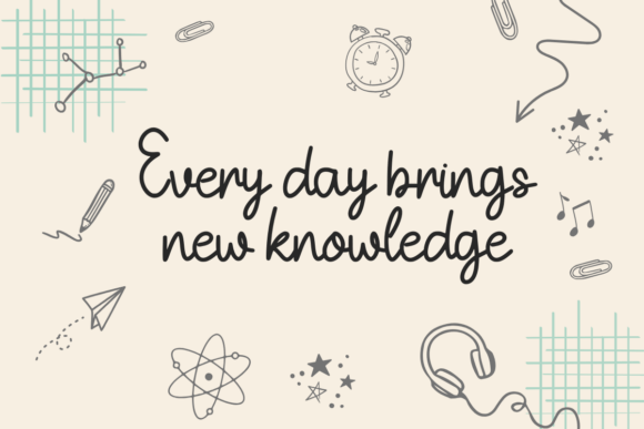 Homework Font - Preview 1