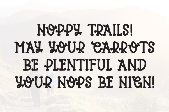 Hoppy Trails Font PNG with transparent background - Preview 2