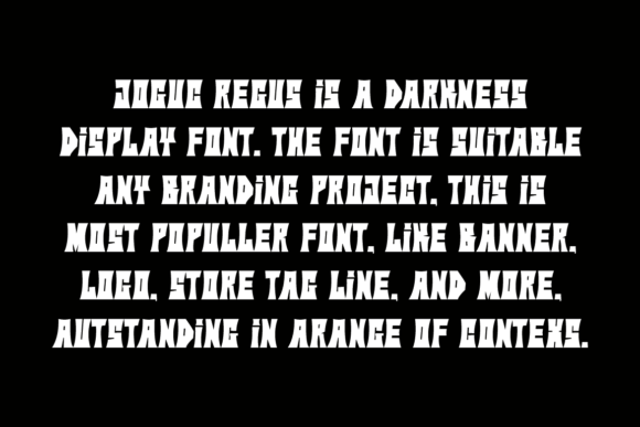 Joguc Regus Font - Preview 3