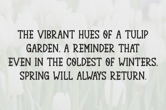 Joyful Tulip Font - Preview 2