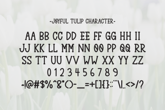 Joyful Tulip Font - Preview 5