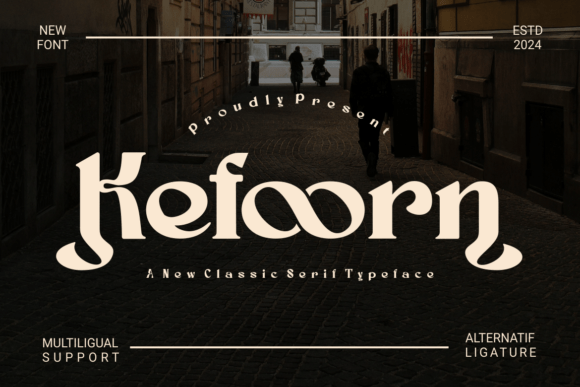 Kefoorn Serif Font By Kenrichi