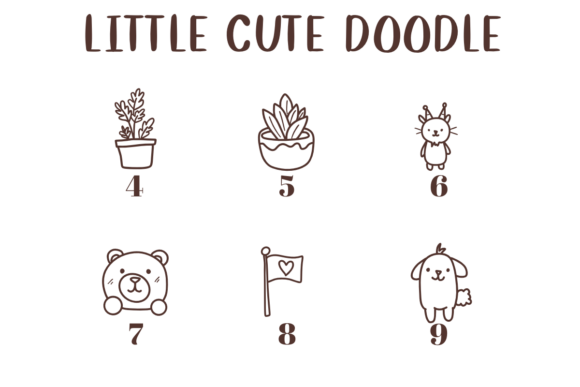 Little Cute Doodle Font font preview - 3
