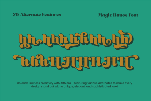 Magic Hanoe Font PNG with transparent background - Preview 2