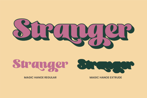 Magic Hanoe Font PNG with transparent background - Preview 3