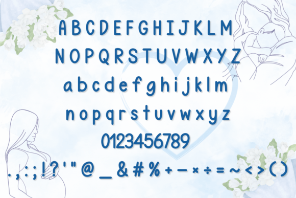 My Mother Font PNG with transparent background - Preview 1