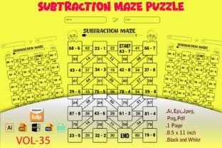 Puzzle Book Worksheet Page Pdf Graphic by Self Graphics House ...