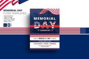 US Memorial Day Flyer Template Graphic by sistecbd · Creative Fabrica