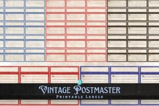 Postmaster Graphics Vintage Postmaster Printable Labels Graphic by Emily Designs · Creative ...