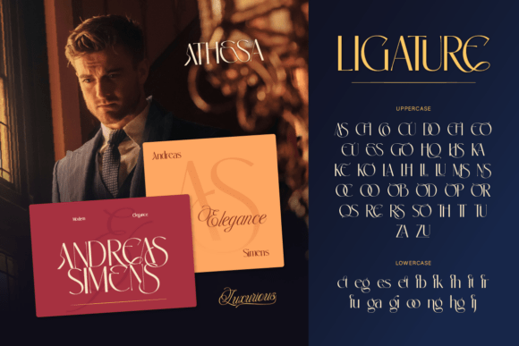 Athesa Luxurious Font - Preview 3