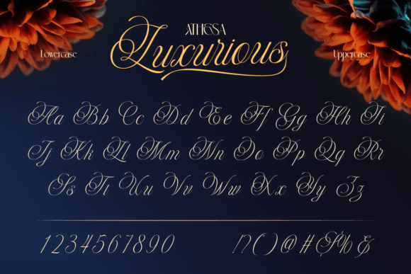 Athesa Luxurious Font - Preview 6