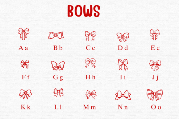 Bows Font - Preview 1