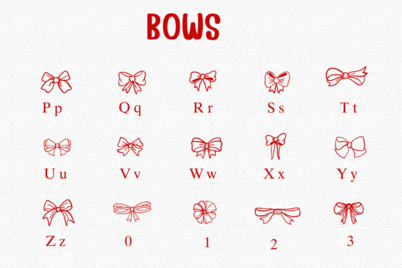 Bows Font - Preview 2
