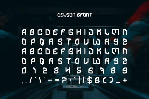Celson Font PNG with transparent background - Preview 2