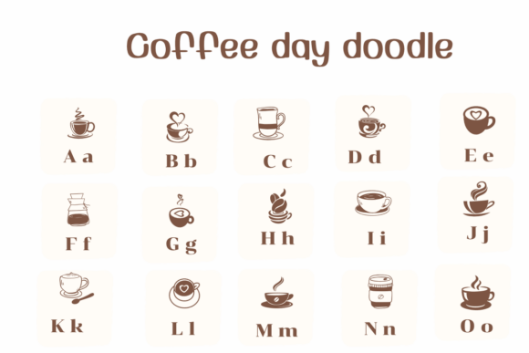 Coffee Day Doodle Font - Preview 1