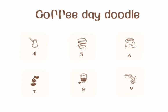 Coffee Day Doodle Font - Preview 3