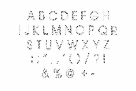 Dotted Flash Font - Preview 4
