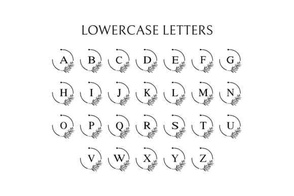 Floralframe Monogram Font - Preview 5